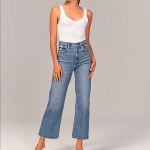 Abercrombie Wide Leg Ankle Jeans